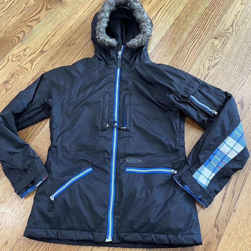 Women’s‎ Burton Ski Snowboard Jacket W/ Dryride Size Small Black Blue